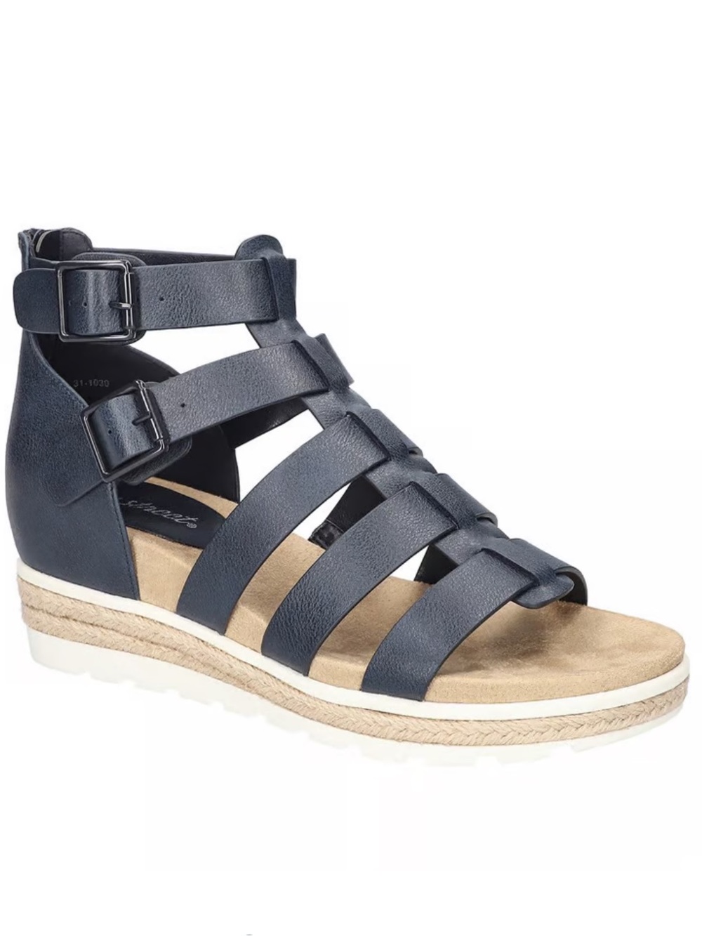 Easy street Women's Simone Gladiator Sandal in navy color 8.5 WIDE